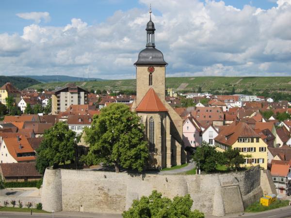 verschwundene Burg Lauffen (Alte Burg) in Lauffen am Neckar
