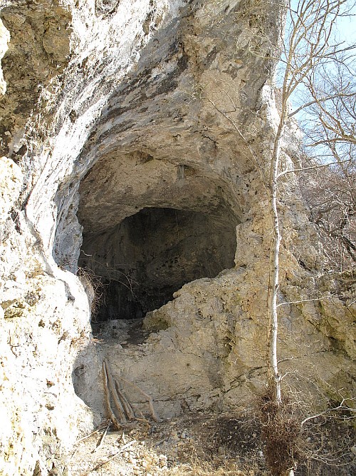 verschwundene Höhlenburg Burgstallhöhle in Fridingen an der Donau