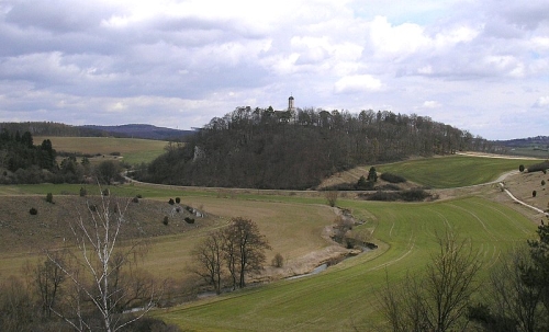 verschwundene Burg Michelsberg in Bissingen-Fronhofen