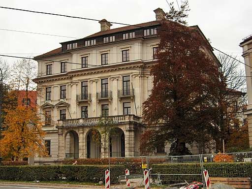 verschwundenes Palais Hompesch (Palais Hompesch, Prinz-Georg-Palais) in München-Maxvorstadt