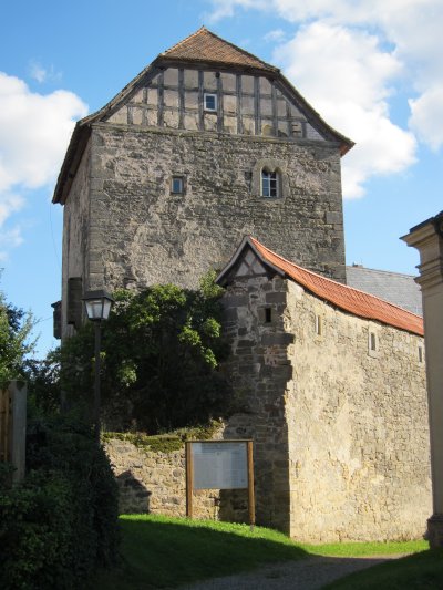 teilweise erhaltene Burg Lichtenstein in Pfarrweisach-Lichtenstein