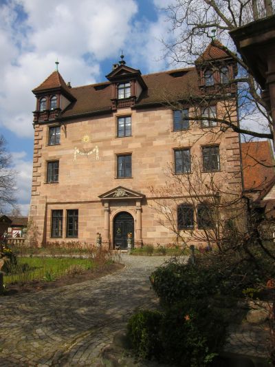 Herrensitz Mögeldorf (Linksches Schloss, Cnopf'sches Schloss) in Nürnberg-Mögeldorf