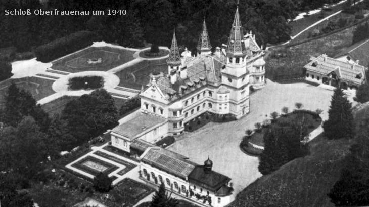 verschwundenes Schloss Oberfrauenau in Frauenau-Oberfrauenau