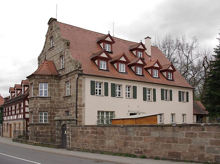 Herrenhaus Bruck (Keltenschloss, Keltschenschloss, Geuder'sches Schlösschen) in Erlangen-Bruck