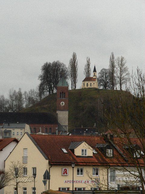 verschwundene Burg Kraiburg in Kraiburg (Inn)