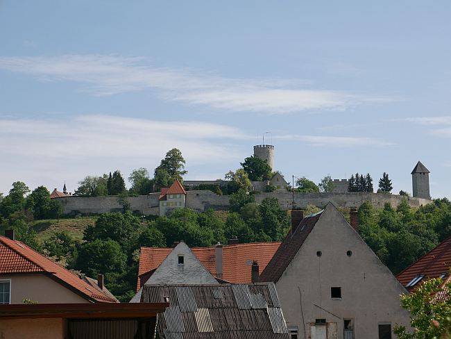 teilweise erhaltene Burg Burglengenfeld (Lengenfeld) in Burglengenfeld