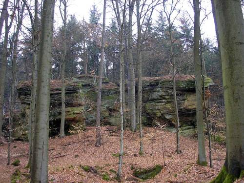 verschwundene Burg Teufelsstein in Pfarrweisach