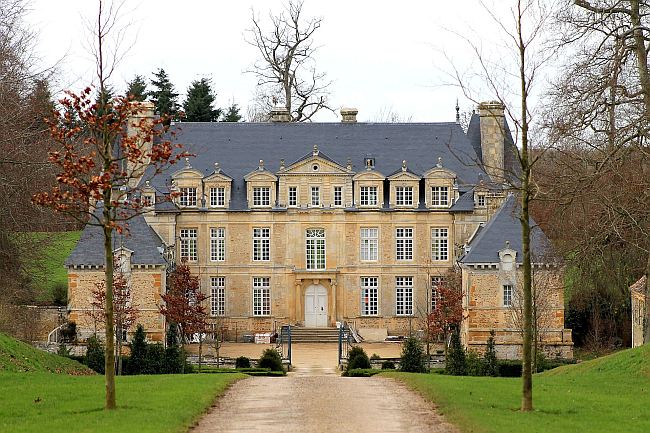 Schloss Motte (Château de la Motte) in Acqueville
