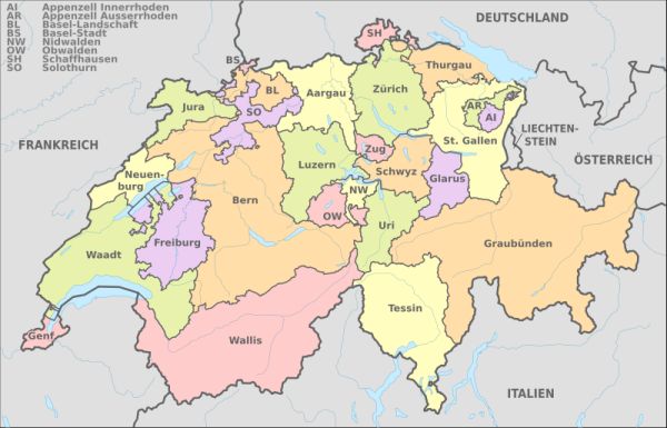 Image-Map Schweiz