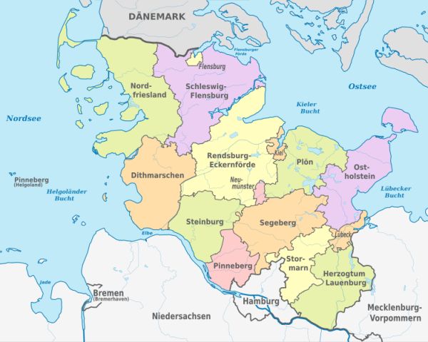 Image-Map Schleswig-Holstein