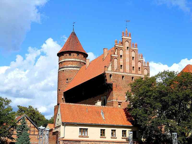 Ordensburg und Residenzschloss Allenstein (Olsztyn) in Olsztyn