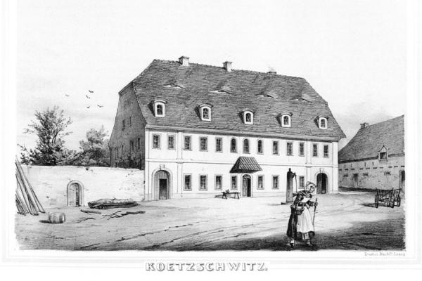 verschwundenes Herrenhaus Kötzschwitz in Magdeborn