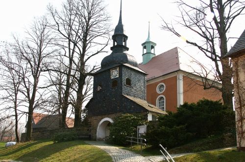 Wehrkirche Lawalde (Dorfaue) in Lawalde