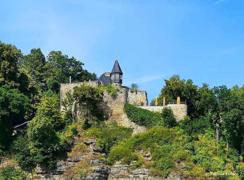 teilweise erhaltene Burg Altrathen (Alt-Rathen) in Rathen