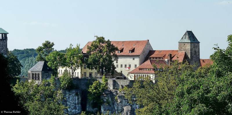teilweise erhaltene Burg Hohnstein in Hohnstein