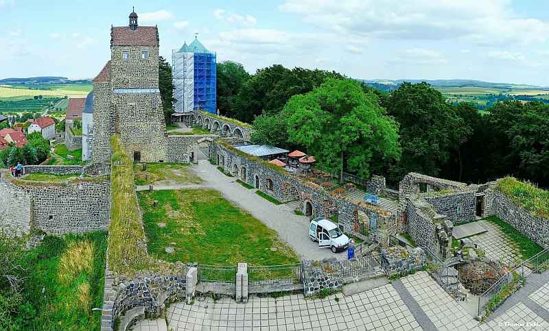 teilweise erhaltene Burg Stolpen in Stolpen