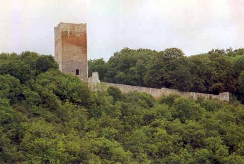 Burg Sachsenburg (Untere Sachsenburg, Unterburg, Hakenburg) in Oldisleben-Sachsenburg