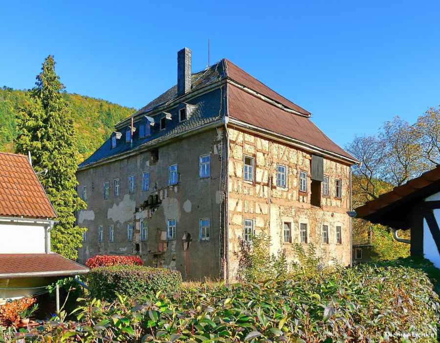 verschwundenes Herrenhaus Reschwitz (Lengefeldsches Haus, Edelhof Reschwitz) in Saalfelder Höhe-Reschwitz