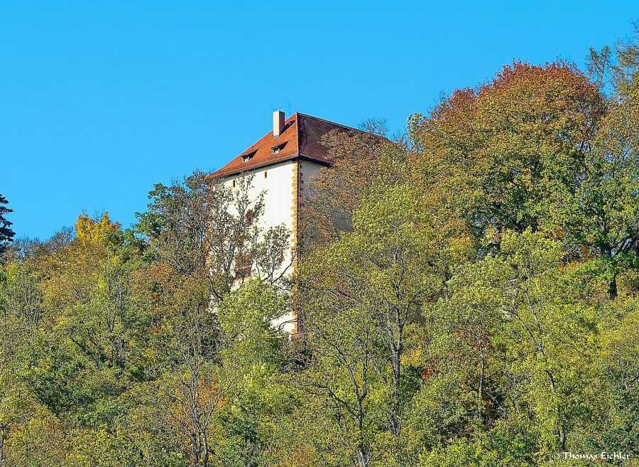 teilweise erhaltene Burg Orlamünde (Kemenate) in Orlamünde